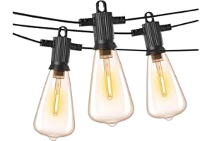 ZOTOYI Catena Luminosa Esterno LED 45M, ST38 Lampadine da Esterno Giardino con 73+3 Plastica Lampadine, Impermeabile IP65 Luminarie da Esterno per Giardino Terrazzo Partito Decorative