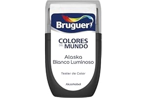 Bruguer Tester Rodillo Pintura para paredes Colores del Mundo Alaska Blanco Luminoso 30 ml – para probar y retocar el color fácilmente