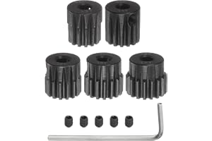 QUARKZMAN 48P drev set 3,175 mm (1/8 tum) axel 13T 14T 15T 16T 17T motorhjul av härdat stål med steg för RC bil (5 stycken)