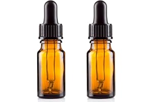 This-Trading Lot de 2 flacons à pipette en verre ambré de 10 ml