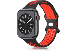 Wanme Pasek do zegarka Apple Watch 49 mm, 45 mm, 44 mm, 42 mm, 41 mm, 40 mm, 38 mm, miękki silikonowy pasek zamienny do iWatch / Apple Watch Series 9 8 7 6 5 4 3 2 1 SE Ultra