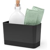 Brabantia Bulaşık D&uuml;zenleyici, Plastik/Silikon, Koyu Gri, 19 X 8,5 X 11,5 Cm