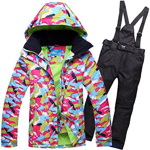 LEIT YFF Ski Suits Winter Warm Men and Women Ski Suit Single Double Board Breathable Ski Pants,a+Black,s