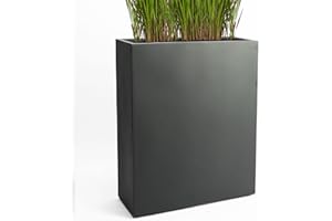 ‎PFLANZWERK Pflanzwerk® Planter Cube, Divider, Anthracite, 72 x 60 x 25 cm, Frost-Resistant Flower Pot, UV-protection, Quality Goods