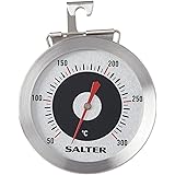 Salter Kitchen Oven Thermometer Stainless Steel, Maintain Perfect Food Cooking + Baking Temperature, Easy Read Analogue Dial,