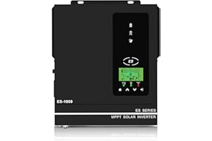 Anern 1500W Solar Hybrid Inverter 24V DC to 220-230V AC,Off Grid Pure Sine Wave Inverter Built-in 80A MPPT Solar Charge Controller,Work With 24V Lithium Lead-Acid Gel Battery