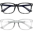 Yekepal Blue Light Blocking Glasses, 2 Pack Blue Light Glasses Men, Blue Light Glasses Women Eyeglasses Bluelight Eyestrain