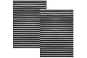 DONFULILY 2 Pack Temporary Blinds for Windows with 4 Clips, Easy Up & Down Pleated Window Shades, No Drill Blackout Blinds Stick on Curtains Blinds for Bedroom Bathroom (Grey, 90 * 180cm)