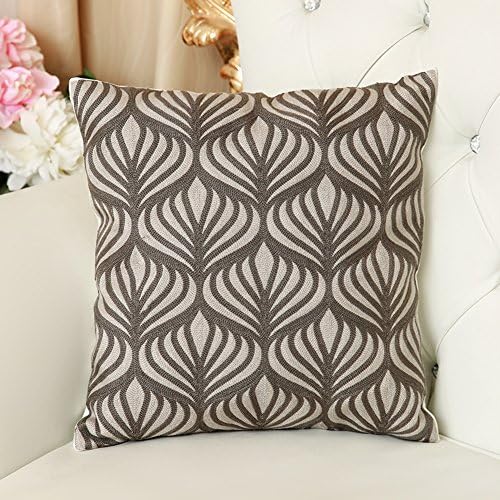 Thread embroidery pillow sofa back cushions office back cushion bed cushion car waist cushion-E 45x45cm(18x18inch)VersionB