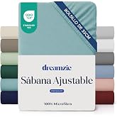 Dreamzie - Fitted Sheet 16 x 200 cm Adjustable - Ultra Soft Microfibre | Aquamarine &middot; For mattresses up to 35 cm &middot; OEKO-TEX c