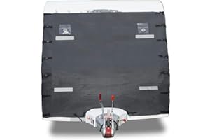 lahomie Cubierta de remolque delantera para caravana con 2 luces LED