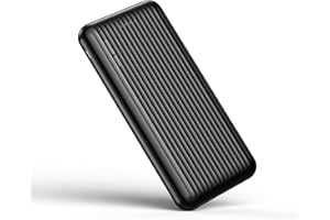 BOGSETH Power Bank,Portable Charger 10000mAh,High Capacity Power Banks with 2 Input and 2 Output Ports External Battery,With 4 LED Lights