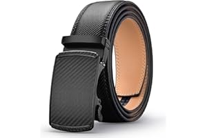 Acewin Ledergürtel Herren, Automatik Gürtel Herren, Arbeitsgürtel, Verstellbar, Breit 35mm