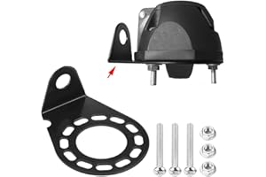 KEENSO Hak holowniczy Gniazdko 7-biegunowe, 13-biegunowe gniazdo przyczepy, okrągły uchwyt do mocowania przyczepy, gniazdo przyłączeniowe wtyczka prostokątna (EU)