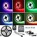 Produktbild ALED LIGHT 5m RGB 5050 300 SMD LED Strip Leiste Streifen (60 Stk./m) + 20 Key Musik Fernbedienung + Controller + Netzteil 12V 6A - Wasserdicht - Blitzend nach Takt der Musik (5050, Musik-RGB)- PL709A_MC_EU