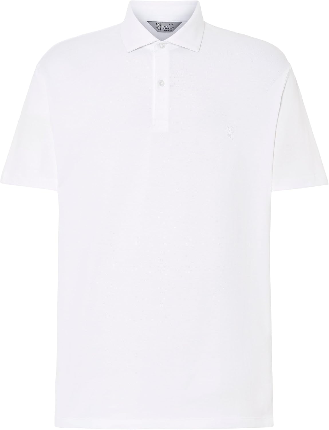 El Búho Nocturno Polo Hombre Manga Corta Algodón 100% Piqué Liso - Cuello Italiano Spread Firme Elegante - Regular Fit Holgado Largo - Deporte Casual Vestir Tallas Grandes S-5XL