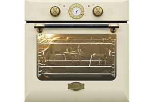 Kaiser Inbyggd ugn EH 6432 ElfBE, Retro elektrisk inbyggd ugn, 68 l, roterande spett, 10 funktioner, pizzafunktion