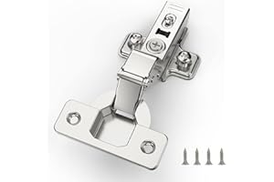 Furniware 2 pezzi Anta Interna Cerniere per mobiletti,distanza tra i fori 45 mm con molla idraulica Cerniere per mobile cucina Perfect softclose, per mobile cucina, anta armadio, armadio