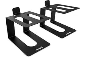 Audibax Neo STM-40 - Supporto da Tavolo per Altoparlanti - Supporto per Monitor da Studio - Altezza Fissa di 21,5 cm - Peso Massimo Supportato di 8,5kg - Compatibilità Universale con Altoparlanti HiFi