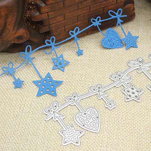 Amazingdeal365 Deko Metall Form Stanzschablonen Schablonen Schneiden DIY Dekor Sammelalbum Karten Buchzeichen Lesezeichen als Geschenk für Freunde Geburtstag Kinder,Kindergarten Hobby Schule Handarbeit Unterricht usw. Ein tolles Geschenk! - 9