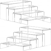 Viymgit 8er-Set transparente Acryl-Displayständer für den Tisch, 4 Größen | 4 mm dicke U-förmige Ständer aus Acrylglas für Pa
