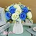 Produktbild Flores Flores Europeo Conjunto-simulación decorativos interiores CON R Floral de Seda Flores salón Coffee Tisch -Un blanco azul
