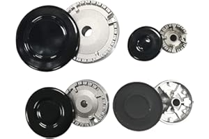 N2 ELECTROITALY , Kit Serie Completa Cappellotti + Spartifiamma 8 pezzi, 4 Fuochi per Piani Cottura e Fornelli Ariston Hotpoint Indesit Nardi di Altissima Qualità