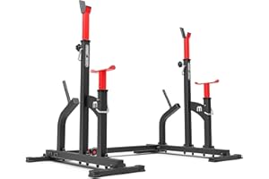 Marbo Sport Stativi combinati con assicurazione Multifunzione Supporto Bilanciere Altezza Regolabile Porta pesi Squat Rack MS-S104 due varianti tra cui scegliere