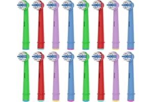 FREZAHN 16 Stücke Kids Aufsteckbürsten kompatibel mit Oral b Kinder elektrische Zahnbürste, Extra Weiche Borsten für Sensitive Zahnfleisch, kleine Zahnbürstenköpfe