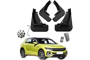YLOXFW Car Mudguard Mud Flaps for 2018-2023 VW T-ROC Molded Custom Front and Rear Mudflaps Splash Guards Fender Flares Kit 4-PC,Send 1 roll Car Garbage Bag,2023