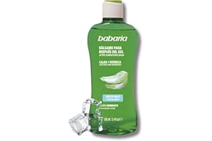 Babaria - After Sun Aloe Vera Formato Viaje 100ml Efecto Hielo | Crema despues del sol | Aftersun | Textura ligera y de rápida absorción | Vegano