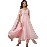TextileNow Women’s Embroidered Flared Suit Set with Dupatta & Pant | Georgette Ankle-Length Kurta | Wedding & Festival Specia