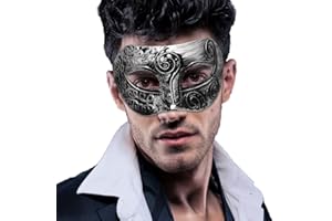 AMFSQJ Venezianische Maskerade Maske, Venezianische Vintage Karnevalsmasken Damen und Herren, Maskerade Karneval Party Maske