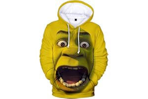 HUASON Kreativer Weihnachts Pullover Weihnachtsmann 3D Hoodie Lustiger Bequemes Langarm Sweatshirt für Herren und Damen