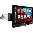 Dual Electronics DCPA81W 8-inch Certified Apple CarPlay Android Auto Wired or Wireless | Single DIN & Double DIN Touchscreen Car Stereo Radio | Bluetooth | Front & Rear Camera | USB Playback & Charge