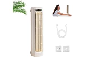 KNUBBUF Brizaac aire acondicionado, solymall ace enfriador, migilife ace enfriador, mini aire acondicionado portatil, enfriador de aire portátil, silencioso, 3 velocidades, refresca en verano (Beige)