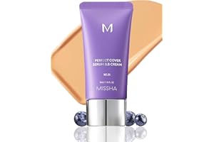 MISSHA M PERFECT COVER SERUM BB CREAM No.25 Warm Beige Hautpflege, Feuchtigkeitsspendende Farbe, Superfood-Komplex, modulare Abdeckung, Kristallhaut, Pa-frei