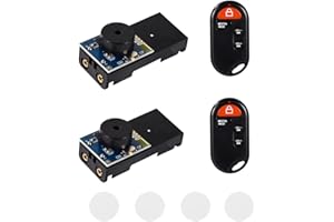 BTFO 2pcs Hidden Cricket Noise Maker, Black Prank Beeping Cricket Annoying Noise Maker Funny Office Prankster Stuff Sound Prank Device with Remote Control for Adults Office Home Car and Parties ﻿