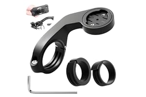MDLSDE Out Front Bike Mount, Compatible for Garmin Edge 200 500 510 520 800 810 1000 iGPSPORT GS50 60 IGS618 Makin GPS Computer Road MTB Cycling Handlebar Holder Adapter for Handlebar 25.4mm and 31.8mm