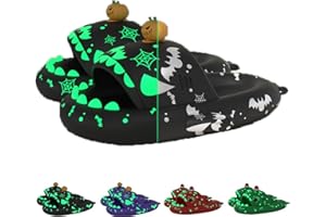 Hokuto Halloween Shark Slippers Halloween Shark Slides Christmas Spooky Shark Slides Glow in the Dark