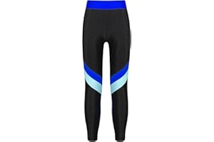 TiaoBug Mädchen Sporthose Sport Leggings in schönen Kontrastfarben Tanz Laufen Tights Fitness Yoga Pants