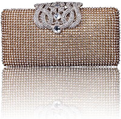 Luxurious Brilliant Rhinestone Inlaid Evening Bag for Fashion Wedding Party Female
