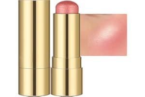 GEEWHILE Cream Blush Stick,Cream Contour Stick,3-in-1 Cheek Blush & Lip Tint & Eyeshadow Moisturizing Lightweight Multi-Stick Blush Easy To Use On The Go,Blushers for Cheeks Makeup（03）