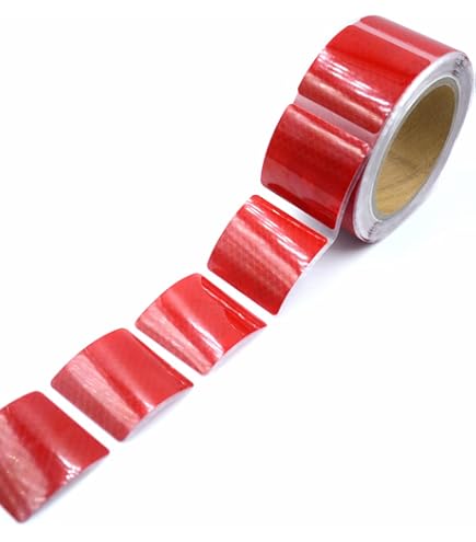 Set: vier zelfklevende gele reflectoren van 60 mm - UNITRAILER