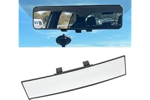 MIRTHBUY Auto Rückspiegel Universal, Auto Panorama Innenspiegel, 11.81" x 3.1"(30 cm x 7.8 cm), Rückspiegel Clip auf Auto Spiegel, für Autos, SUVs, LKWs