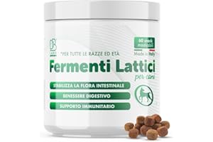 DBLABO Db Labo Fermenti Lattici Cane 60 Snack - Probiotici per Cani - Probiotico Digestivo Per Cani dona Benessere al tuo Fedele Amico a 4 Zampe - Per Prurito Cutaneo, Allergie e Sistema Immunitario