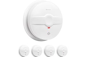 HEIMAN Detector de humo EN14604 con sensor fotoeléctrico (5 unidades)