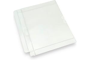 EXTREMEGRIPPRO Steelbook Fodere protettive compatibili con BluRay Custom Fit, dorso visibile, 0,35 mm, in PET trasparente, senza JCard, confezione da 15