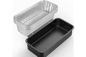 DcYourHome Grillpfanne kompatibel mit Weber Genesis II LX 400 & 600, Summit 400 & 600 Gold & Platinum 6-Brenner Serie, SmokeFire EX4, EX6 mit 10 Stück Aluminiumfolie