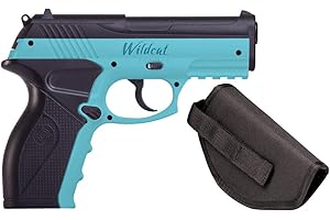 Crosman Wildcat Blue + pistolera CO2 (4,5mm) | Pistola de Aire comprimido (balines de Acero). Arma de Co2. Calibre 4,5mm